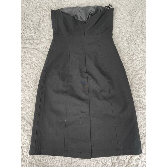 GAP Black Strapless Short Dress Women's Size 6 Y2K NWT - Picture 4 of 10